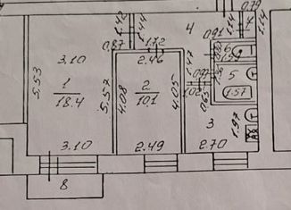 2-ком. квартира на продажу, 45.2 м2, Саров, улица Шверника, 15А