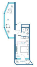 Продам квартиру студию, 34.9 м2, Феодосия, Черноморская набережная, 1Е