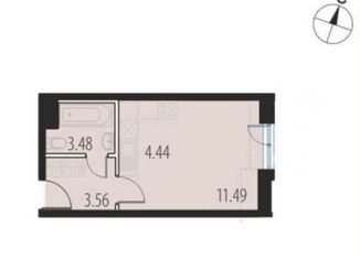 Квартира на продажу студия, 24 м2, Пушкин, Камероновская улица, 3к2