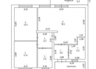 Продаю дом, 83.3 м2, деревня Светлое, Главная улица, 3
