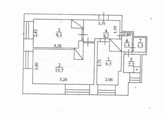 Продается двухкомнатная квартира, 41.7 м2, деревня Юрятинская, деревня Юрятинская, 47