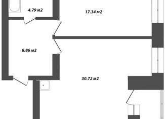 Продажа двухкомнатной квартиры, 60 м2, Красноярский край, Светлогорский переулок, 10Б