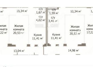 Продается 4-комнатная квартира, 172 м2, Нижний Новгород, улица Нестерова, 22, метро Горьковская