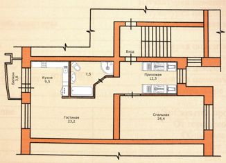 Продажа 2-комнатной квартиры, 79.2 м2, Амурская область, Красноармейская улица, 125