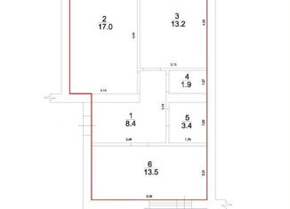 Продам 2-комнатную квартиру, 57.4 м2, Бузулук, улица Гая, 100