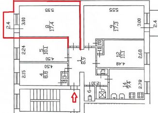 Комната на продажу, 87.6 м2, Санкт-Петербург, Омская улица, 14, метро Пионерская