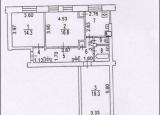 Продажа трехкомнатной квартиры, 74.3 м2, Москва, проспект Мира, 180, Алексеевский район