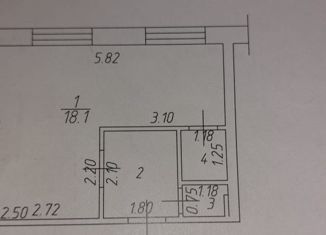 Продаю однокомнатную квартиру, 24.2 м2, Нефтеюганск, 1-й микрорайон, 12