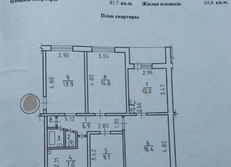 Продается 5-комнатная квартира, 81.7 м2, Ижевск, Молодёжная улица, 77, жилой район Аэропорт