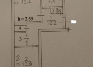 Продается 2-комнатная квартира, 54.6 м2, Тверская область, улица Мелиораторов, 6