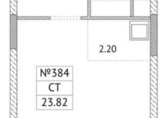 Продажа 1-комнатной квартиры, 23.82 м2, рабочий посёлок Томилино, жилой комплекс Новотомилино, 3, ЖК Новотомилино