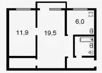Продажа 2-ком. квартиры, 41.4 м2, Белгород, 1-й Мичуринский переулок, 13, Восточный округ