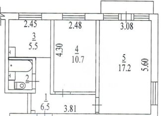 Продажа 2-ком. квартиры, 44 м2, Новосибирск, Цветной проезд, 23, Цветной проезд
