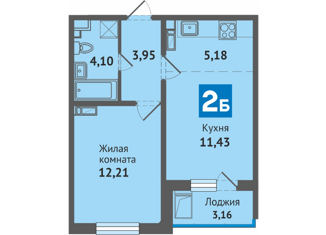 2-ком. квартира на продажу, 40.03 м2, Марий Эл, улица Героев Специальной Военной Операции