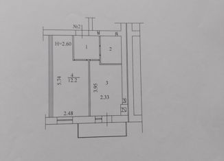 Продам 1-ком. квартиру, 27 м2, Волгоград, улица Степанищева, 15, Советский район