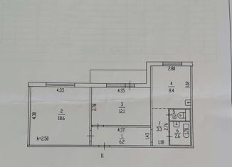 2-комнатная квартира на продажу, 53.4 м2, Алтайский край, Декоративная улица, 16