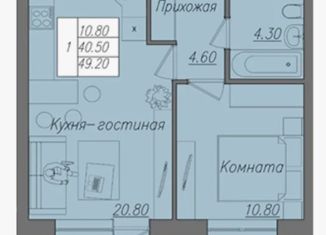 Продам 1-комнатную квартиру, 48 м2, Липецк, улица Осканова, 2