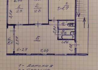 3-ком. квартира на продажу, 61.9 м2, Санкт-Петербург, Красносельский район, улица Максима Горького