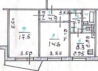 Продам 2-комнатную квартиру, 51.8 м2, Орёл, Раздольная улица, 66, микрорайон СПЗ