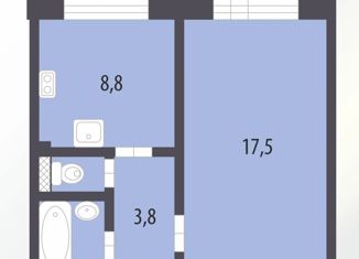 1-комнатная квартира на продажу, 33.6 м2, Санкт-Петербург, Репищева улица, 19к1, Репищева улица