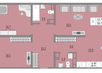 Продам 3-комнатную квартиру, 91.5 м2, Оренбург, улица Автомобилистов, 15, ЖК Геометрия