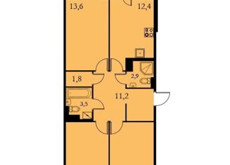 Продажа 3-комнатной квартиры, 71 м2, Кудрово, Пражская улица, 3, ЖК Кудрово