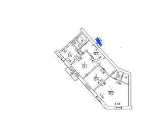 Продам трехкомнатную квартиру, 92 м2, Москва, Новопесчаная улица, 20/10к1, станция Зорге