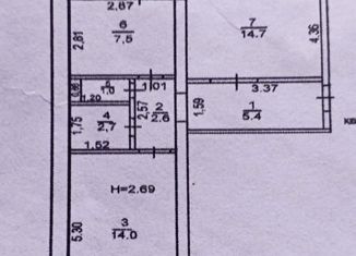 2-ком. квартира на продажу, 48 м2, Оренбург, Ялтинская улица, 47