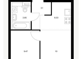 Продажа 2-ком. квартиры, 32 м2, Москва, ЖК Перовское 2, Перовское шоссе, 2к3