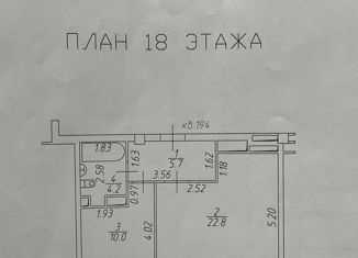 Продам двухкомнатную квартиру, 42.7 м2, Татарстан, улица Шамиля Усманова, 18В