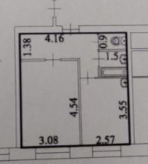 Продается 1-комнатная квартира, 33.3 м2, село Белоярск, Набережная улица, 10