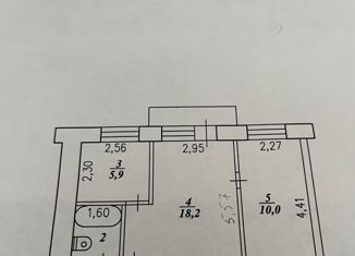 Продажа двухкомнатной квартиры, 44.4 м2, рабочий посёлок Ванино, улица 3-я Линия, 3