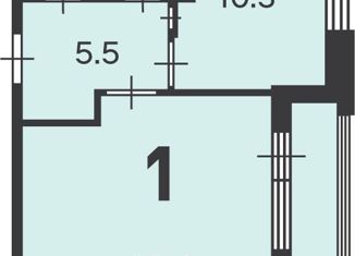 Продам 1-комнатную квартиру, 42.4 м2, Москва, Парковая улица, 33