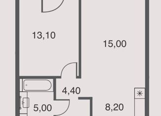 Продажа однокомнатной квартиры, 46 м2, Москва, метро Калужская, улица Академика Челомея, 1А