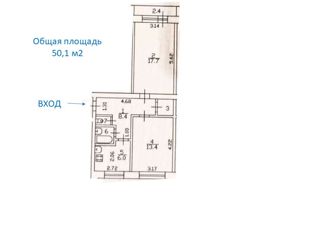 Продам 2-комнатную квартиру, 50.1 м2, Санкт-Петербург, Гражданский проспект, 77к3А, муниципальный округ Академическое