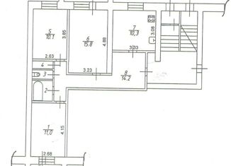 3-комнатная квартира на продажу, 66.3 м2, посёлок Майский, посёлок Майский, 9