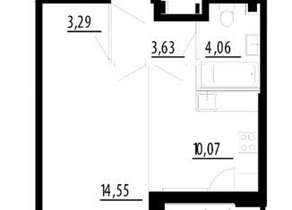 Продаю 1-комнатную квартиру, 36.8 м2, Москва, метро Спартак