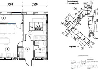 Продается 2-ком. квартира, 40.7 м2, Пенза