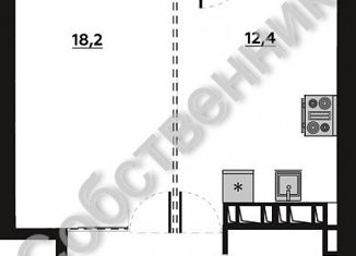 Продажа 1-комнатной квартиры, 44.05 м2, Волгоград, Бакинская улица, 6, Центральный район