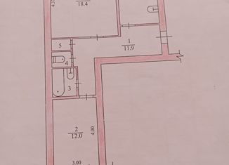 Продаю 2-ком. квартиру, 57.2 м2, Калач-на-Дону, 51-я Гвардейская улица, 6