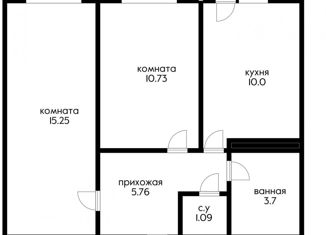 2-ком. квартира на продажу, 50 м2, Краснодар, микрорайон КСК, Магистральная улица, 11к3