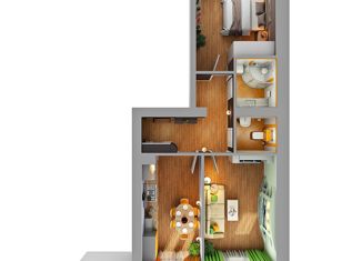 Продам 2-ком. квартиру, 60 м2, деревня Царёво, улица Петра Гаврилова, 3