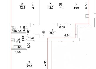 Продам 3-ком. квартиру, 75 м2, Салават, улица Малыгина, 2