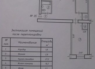 Продаю трехкомнатную квартиру, 56.3 м2, Вологда, Московская улица, 37, 6-й микрорайон