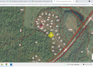 Продам земельный участок, 11 сот., деревня Барсуки, Центральная улица, 50