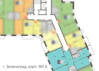 Продается 3-комнатная квартира, 103.4 м2, Зеленоград, Зеленоград, к901Б