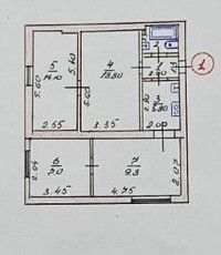 Продается 2-комнатная квартира, 62 м2, Крым, Первомайская улица, 10