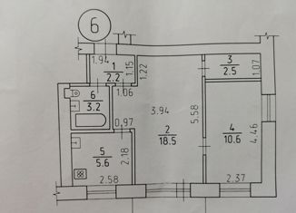 Продаю 2-ком. квартиру, 42.6 м2, Ижевск, Студенческая улица, 50, Северо-Западный жилой район