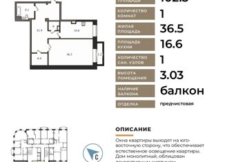 Продаю 1-комнатную квартиру, 102.3 м2, Санкт-Петербург, Наличная улица, 24к1