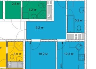 Продается двухкомнатная квартира, 60.1 м2, Анапа, Анапское шоссе, 24к5, ЖК Раз-Два-Три